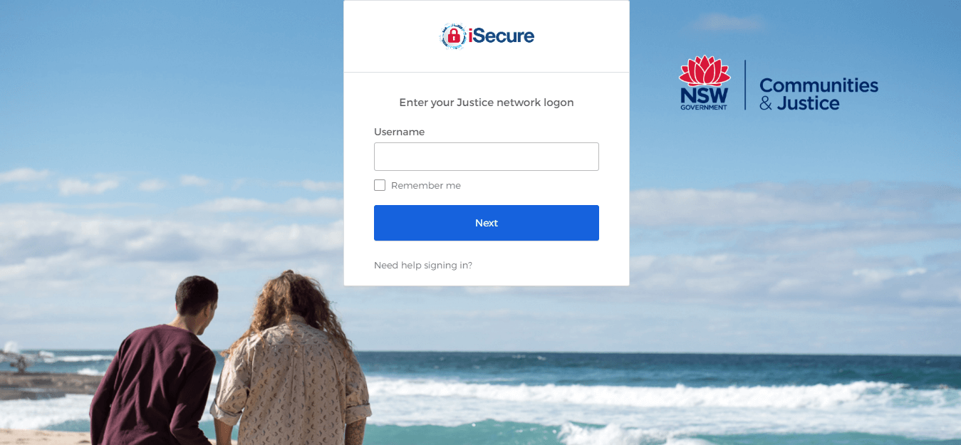 justice portal nsw login