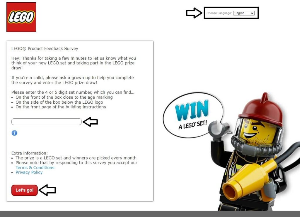 lego store feedback survey