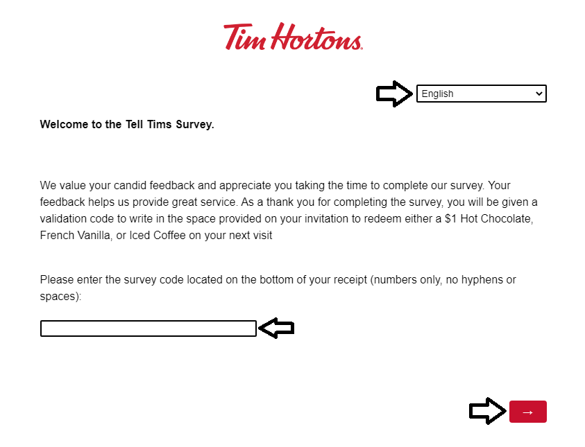 tim hortons customer survey