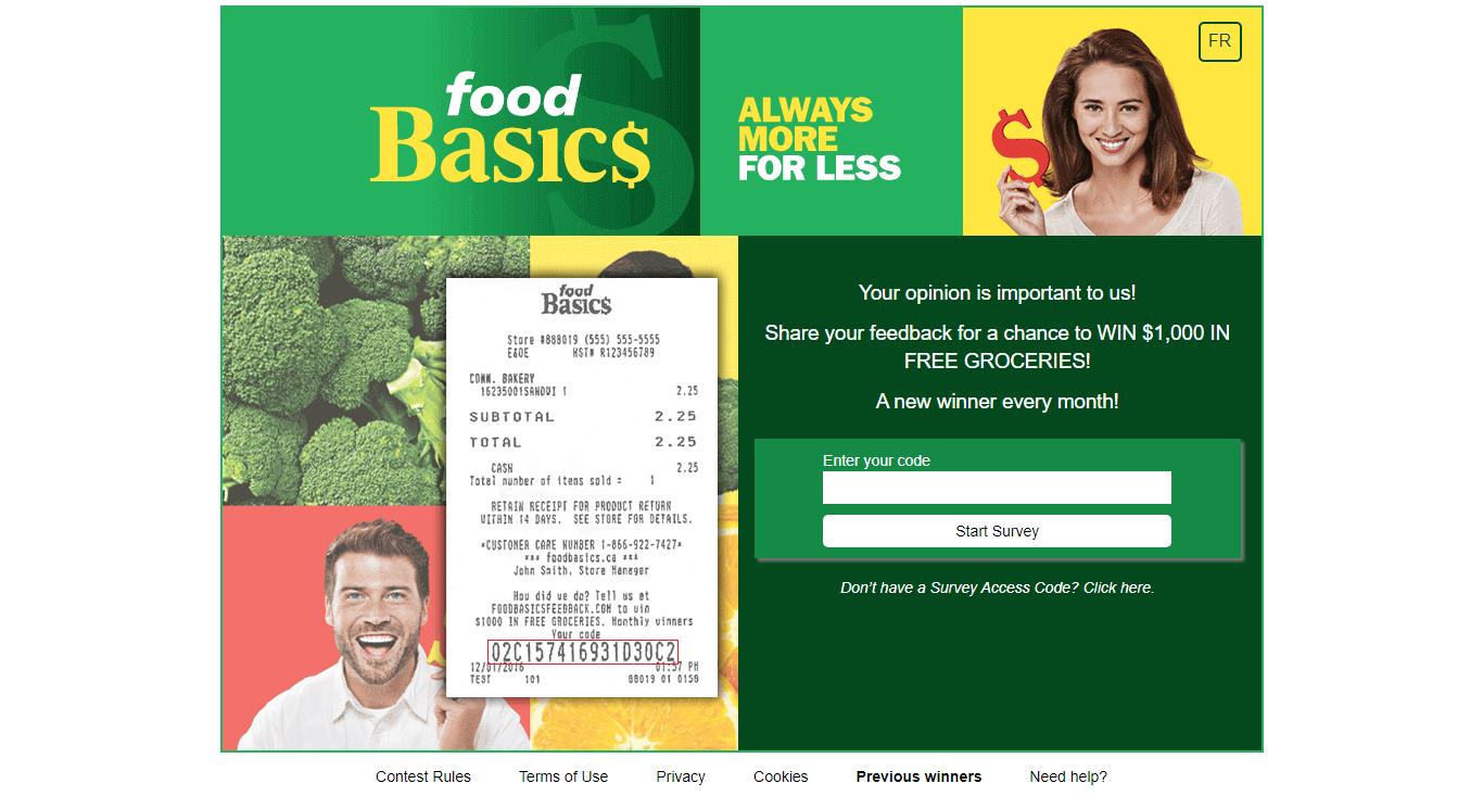 food basics survey