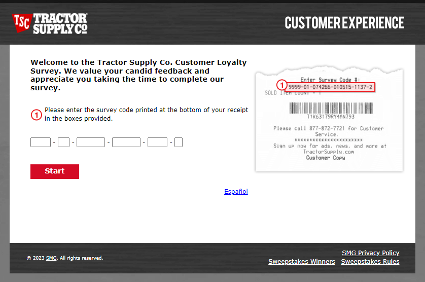 tractor supply survey