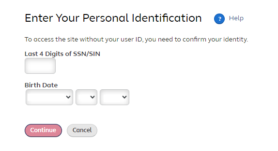 enter required details to reset cintas partner connect login password