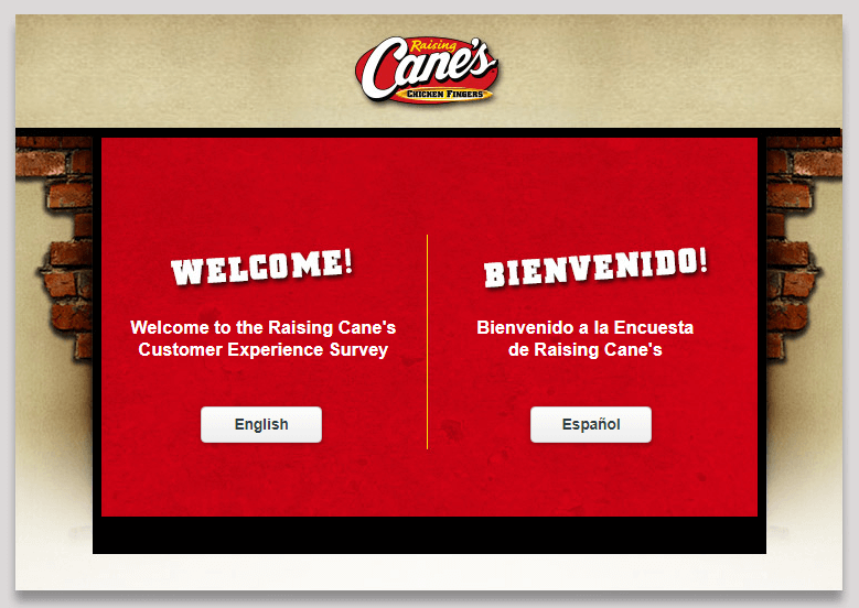 purpose of raising cane's survey