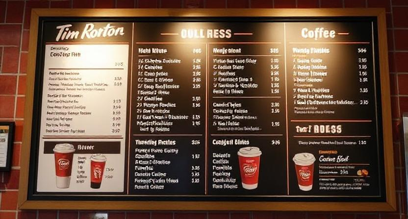 Tim Hortons Coffee Menu