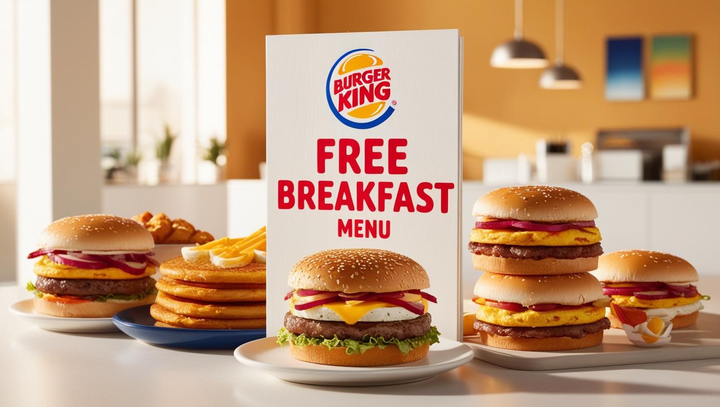 Burger King Free Breakfast Menu