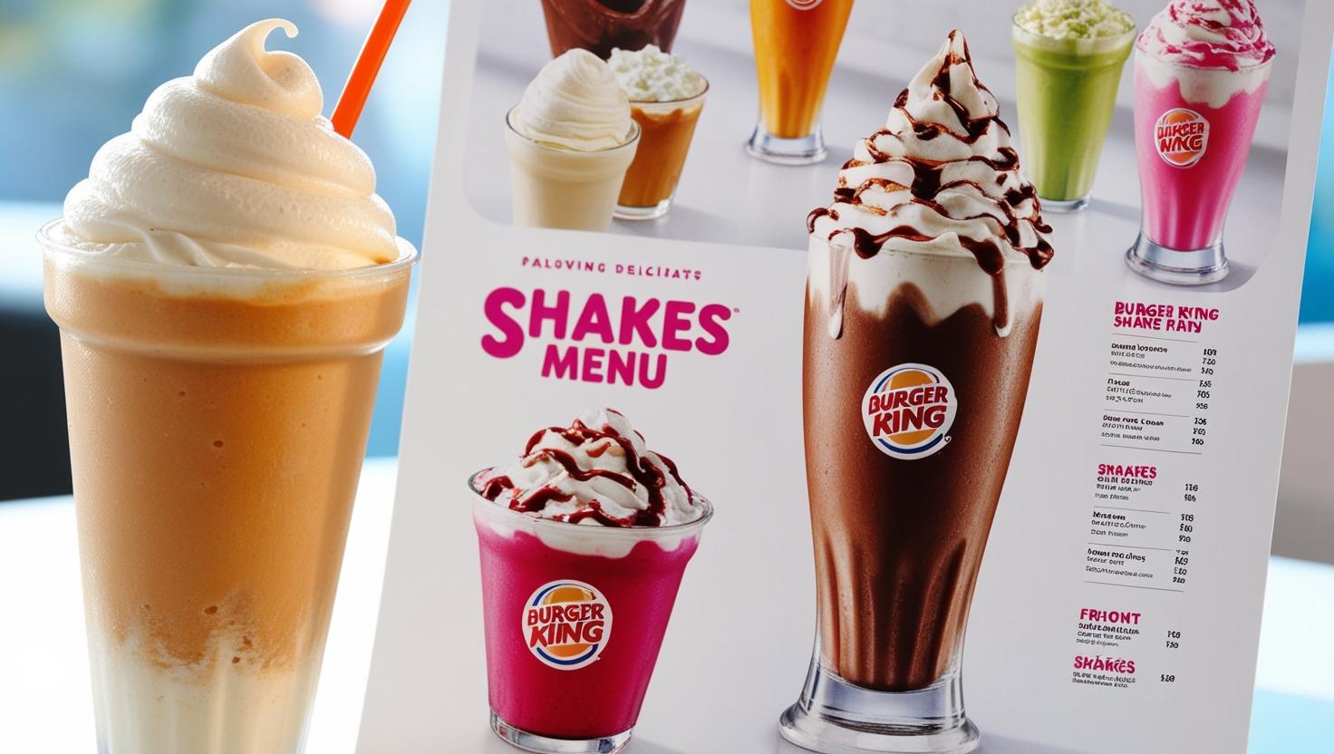 Burger King Shakes Menu