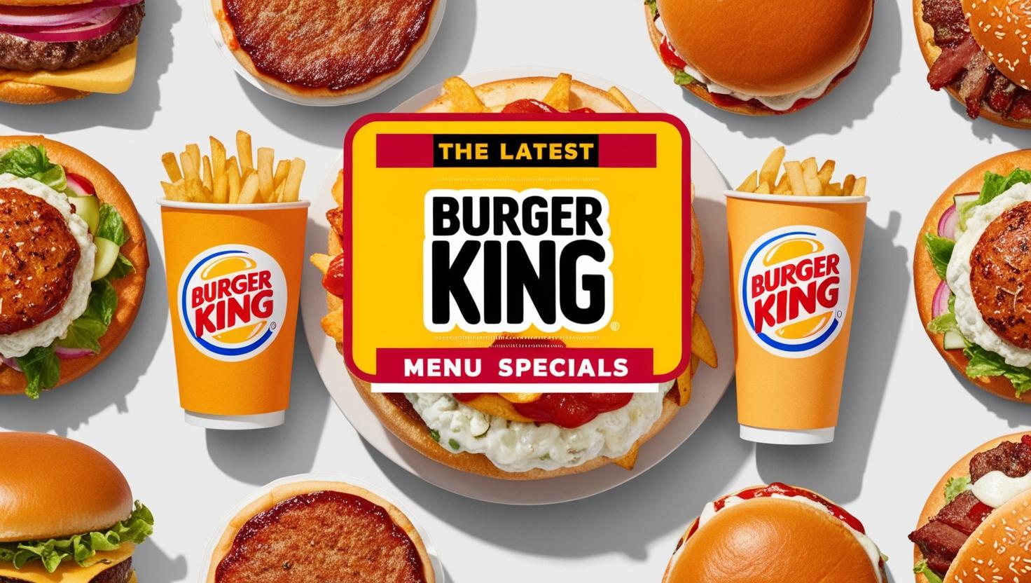 Latest Burger King Menu Specials Today