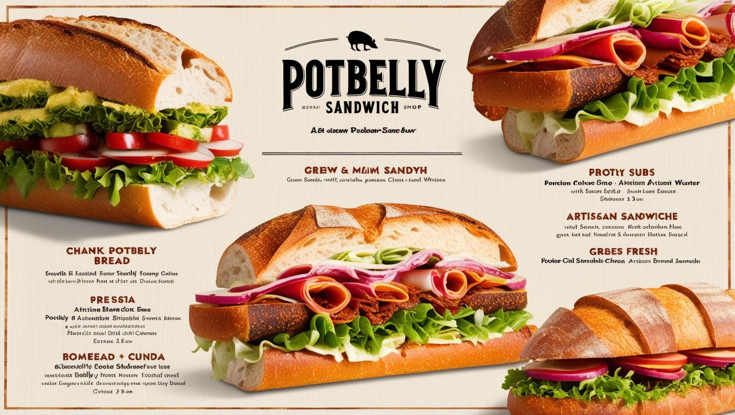 Potbelly Sandwich Shop Menu