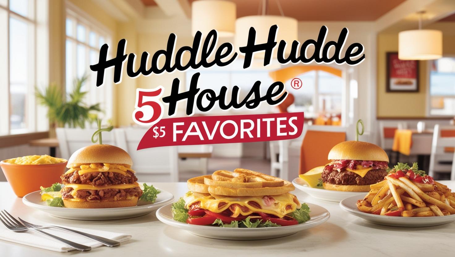 Savor Deals on Huddle House $5 Menu Favorites