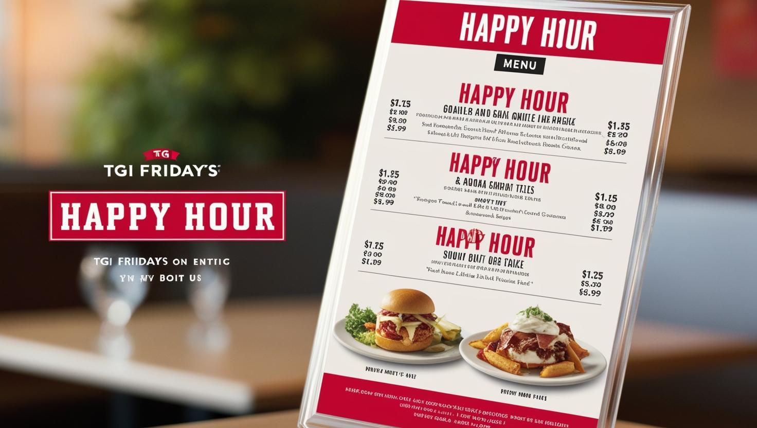 TGI Friday Happy Hour Menu Deals & Specials