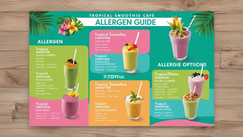 Tropical Smoothie Cafe Allergen Guide