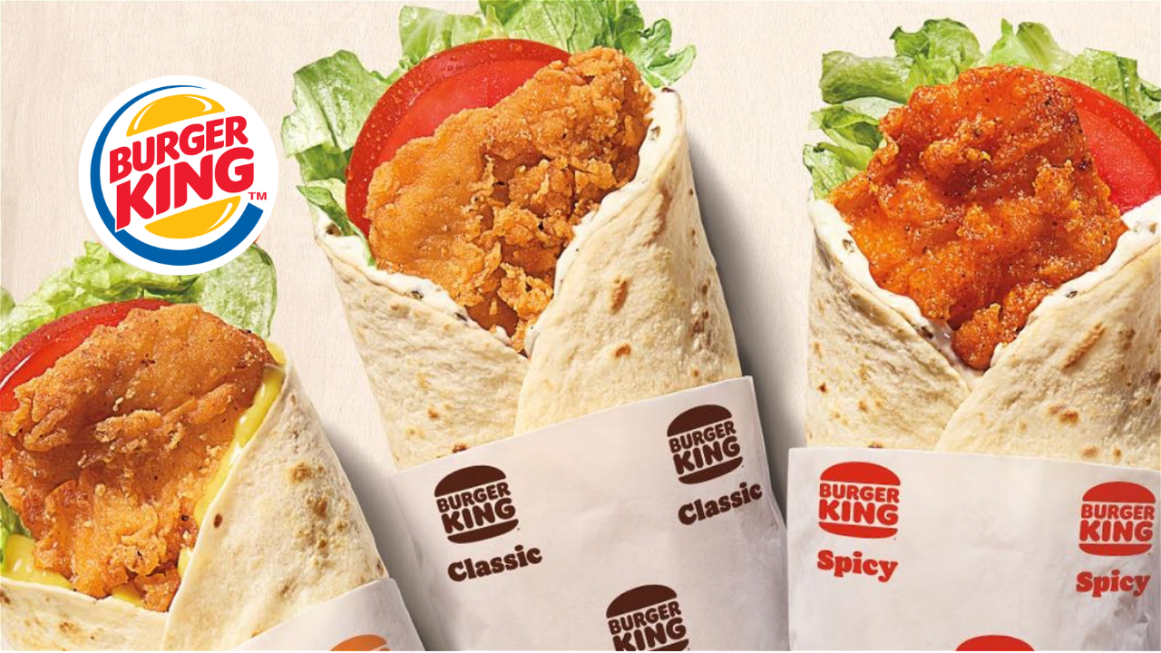 Burger King Wrap Menu