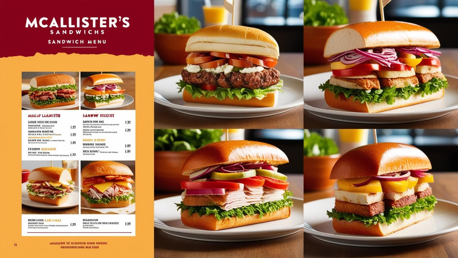 McAlister’s Sandwich Menu