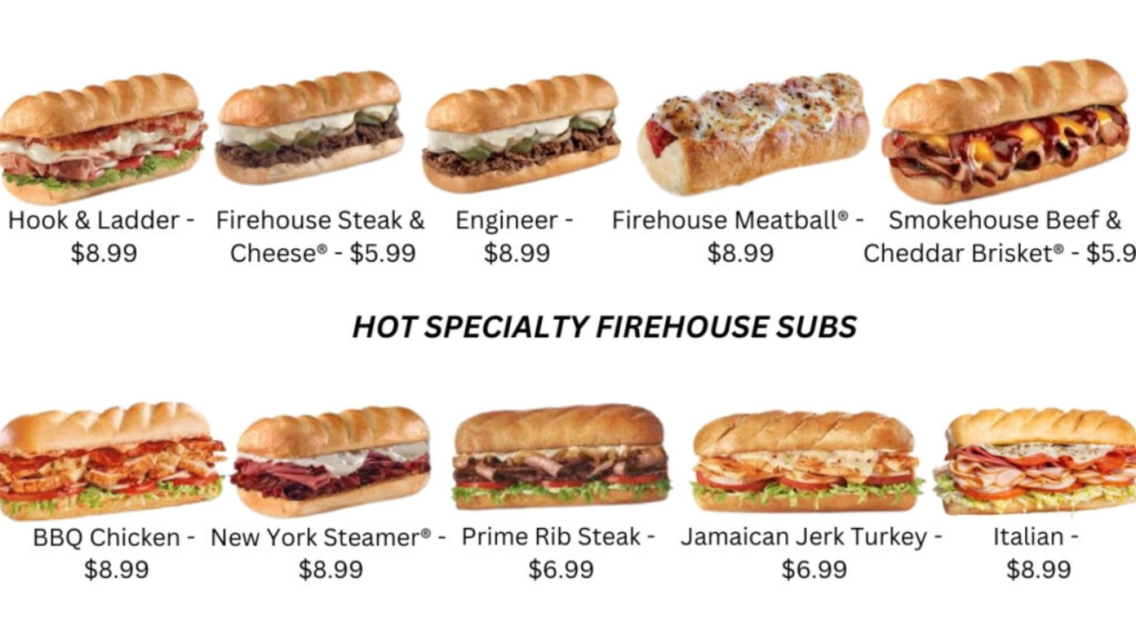 Firehouse Subs Menu & Prices